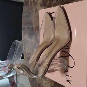 Wild Pair Clesr and Tan Heels